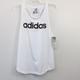 Adidas Tops | Adidas Women's Multi-Sport Cotton Logo Tank Top Size L Brand New With Tags | Color: Black/White | Size: L