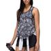 Lululemon Athletica Tops | Lululemon Run Split Singlet Tank Top Flowabunga Black Angel Wing Black Size 8 | Color: Black/White | Size: 8