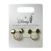 Disney Jewelry | Disney Parks Mickey Mouse Ear Studded Gold Toned Earrings | Color: Gold/White | Size: Os