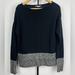 Athleta Sweaters | Athleta Black Speckled Trim Wool Pullover Sweater | Color: Black/Gray | Size: M