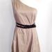 Jessica Simpson Dresses | Jessica Simpson Ms Size 12 Dune Beige One Shoulder Printed Fashion Dress | Color: Tan | Size: 12