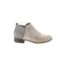 TOMS Ankle Boots: Slip-on Chunky Heel Boho Chic Gray Shoes - Women's Size 6 1/2 - Round Toe