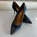 Coach Shoes | Coach Navy Suede And Leather Pumps | Color: Blue | Size: 8