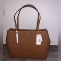 Tory Burch Bags | Emerson Large Double Zip Tote | Color: Tan | Size: Os