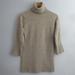 Madewell Sweaters | Madewell Womens Small Oatmeal Tweed 100% Merino Wool Turtleneck Sweater Dress | Color: Cream/Tan | Size: S