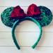 Disney Accessories | Disney Parks Sequence Holiday Christmas Minnie Mickey Ears | Color: Green/Red | Size: Os