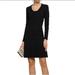 Michael Kors Dresses | Michael Kors Black Pleated Hem Fit & Flare Dress Size Medium | Color: Black | Size: M