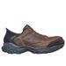 Skechers Men's Slip-ins Work: Holdredge - Ryker Sneaker | Size 7.0 Wide | Brown | Leather/Textile/Synthetic