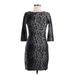 The Limited Casual Dress - Sheath: Gray Leopard Print Dresses - Women's Size 6
