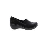 Soft Walk Mule/Clog: Slip-on Platform Minimalist Black Print Shoes - Women's Size 11 - Round Toe