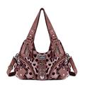 Angelkiss Hobo Purses and handbags for Women Satchel Handbag Women Purses Large Daily Shoulder Bags, Leopard Pink