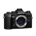 OM SYSTEM OM-5 Micro Four Thirds System Camera, 20 MP Live MOS Sensor, Improved 5-Axis Image Stabilisation, IP53, Handheld High Res Shot, Black