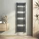 Heilmetz Radiator Towel Rail Anthracite 1600 x 500 mm, Bathroom Towel Rail Radiators, Towel Warmer Heated Towel Rail for Bathroom Central Heating Radiator