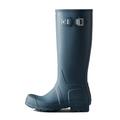 Hunter Men’s Original Tall Wellington Boots with Adjustable Gusset and Buckle, Men's Waterproof Wellington Boots, Certified Vegan (Blue, UK Footwear Size System, Adult, Men, Numeric, Medium, 6)