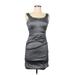 Xscape Cocktail Dress - Party: Gray Dresses - Women's Size 8 Petite