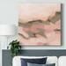 Wrought Studio™ Desert Rose Valley II-Gallery Wrapped Canvas Metal in Brown/Gray/Pink | 32 H x 32 W x 1.5 D in | Wayfair