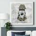 The Holiday Aisle® Home Sweet Gnome - Wrapped Canvas Print Canvas, Solid Wood in Gray/Green | 8 H x 8 W x 1.5 D in | Wayfair