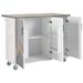 Red Barrel Studio® Monahon Kitchen Island Wood in White | 37 H x 52 W x 26 D in | Wayfair 4E2836128E1A4E68A3A79E995E7E2550