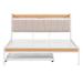 17 Stories Wasyl Metal Platform Storage Bed Upholstered/Metal in White | 39 H x 62.2 W x 87.2 D in | Wayfair FF21CFD8D68E40E780DCAABA97E5EDA5