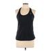 Lorna Jane Active Active Tank Top: Black Activewear - Women's Size Large