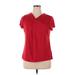 Liz Claiborne Career Sleeveless Blouse: Red Tops - Women's Size X-Large Petite