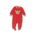 Carter's Long Sleeve Outfit: Red Color Block Bottoms - Size 3 Month