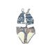 One Piece Swimsuit: Blue Swimwear - Women's Size X-Small