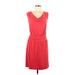 Lilla P Casual Dress Cowl Neck Sleeveless: Red Print Dresses - Women's Size Large