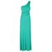 Green One Shoulder Gown