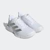 Hallenschuh ADIDAS PERFORMANCE "COURT TEAM BOUNCE 2.0", Gr. 38,5, weiß (cloud weiß, silber metallic, grau one), Synthetik, Textil, sportlich, Schuhe, besonders geeignet für Handball