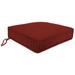 22.5" x 22.5" Outdoor Deep Seat Cushion with Ties - 22.5'' L x 22.5'' W x 5'' H