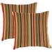 Sunbrella 18" x 18" Outdoor Throw Pillow (Set of 2) - 18'' L x 18'' W x 4'' H