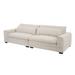 Fabric Couches Padded Seat Couch Loveseat Recliners Straight Row Sofa Fabric Sofa Couches with Wood Legs Accent Sofa Settee