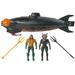 Aquaman vs Black Manta Battle Set - 4 Figures Manta Sub with Lights & Sounds