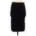 Nine West Casual Skirt: Black Solid Bottoms - Women's Size Small