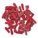 90Pcs Climbing Strap Heads Piano Tuning Rope Leather Heads Piano Accessories (Red)