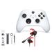 Microsoft Xbox Wireless Robot White Controller for Xbox Console + Wired Earbuds With Cleaning Kit BOLT AXTION Bundle Used