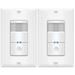 TOPGREENER Motion Sensor Switch PIR Sensor Light Switch Occupancy & Vacancy Modes No Neutral Wire Required Ground Wire Required 4A 250W LED/CFL Single Pole TDOS5-J-W-2PCS White 2 Pack