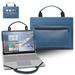 Lenovo Flex 6 11 Laptop Sleeve Leather Laptop Case for Lenovo Flex 6 11 with Accessories Bag Handle (Blue)