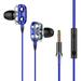 Jacenvly KS1 in Ear Monitor Bass Earbuds Wired Earbuds Clear Sound Stereo Headphones Vocals Forwards High Resolution Noise Canceling Earphones Dual Magnectic Circuit Dynamic Cable