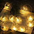 Apmemiss Clearance Valentine Day Decorations LED Red Heart Shaped Fairy String Lights Battery Operated Heart String Light for Kids Bedroom Wedding Indoor Party Valentine s Day Mother s Day Decor