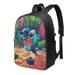 Stitch Travel Laptop Backpack with USB Port and Headphone Port Adult Children Student Backpack for College Work Camping