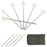 Tents Camping Accessories Outdoors Gear Camping Tent Accessories Tarp Stakes Tent Stakes Lightweight Tent Accessories Ground Nail White Fabric
