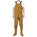 Manxivoo Fishing Gifts for Men Waders Fishing Boots Fishing Trousers with Braces Breathable Crosswater Waders Plus Size Jumpsuit Overalls for Men Yellow3 36