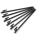 TOMSHOO Tent Pegs Tent Stakes Duty Steel Tent Inch /12 Inch Heavy Duty Steel Inch Tent 6PCS Steel Tent Stakes Tent Outdoor Tent 8 Inch Stakes Outdoor Canopy Outdoor Canopy 6PCS Heavy Duty