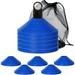 IROCH 50 Pack Soccer Cones Disc Cone Sets with Holder and Bag for Training Field Cone Markers Football Kids Sports