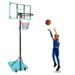 28 Inch Kids Basketball Hoop Outdoor 5.6ft - 7ft Height Adjustable Portable Basketball Goal Basket Ball Hoop for Kids/Adults Indoor Outdoor