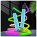 Jzenzero Kids Jump Rope LED Light Up Skipping Rope Adjustable Jumping Rope Suitable for Girls Boys Adults