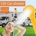 Car Accessories ZKCCNUK Portable Handheld Outdoor Camping Shower With Bag Compact Pressure Shower Pump With 12V Car Cigaret Adapter For Camping Hiking Car Washing Clearance
