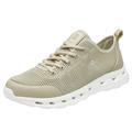 Ramiter Men s Running Shoes Men s Fashion Dress Sneakers Casual Walking Shoes Business Oxfords Comfortable Breathable Lightweight Tennis Beige